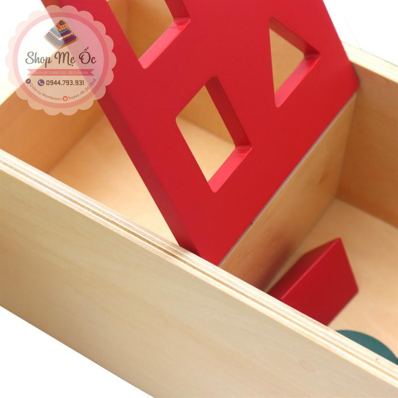 Giáo cụ Montessori 0-3 - Hộp Thả Hình