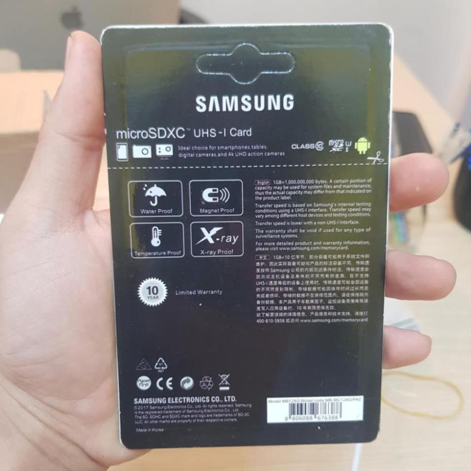 Thẻ nhớ 128gb samsung U3 Class 10–chuyên dụng cho camera, điện thoại, máy ảnh | BigBuy360 - bigbuy360.vn