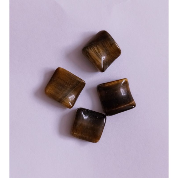 Viên đá thanh tẩy mắt hổ dùngthanh tẩy bài tarot,handmade, xỏ DIY, bể cá, sưu tầm