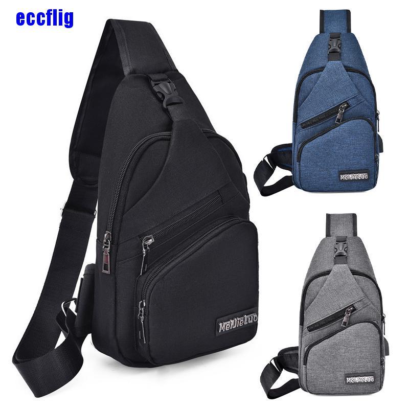 ECC Nylon Waist Packs Sling Bag Crossbody Outdoor Shoulder Chest Picnic Canvas Pack