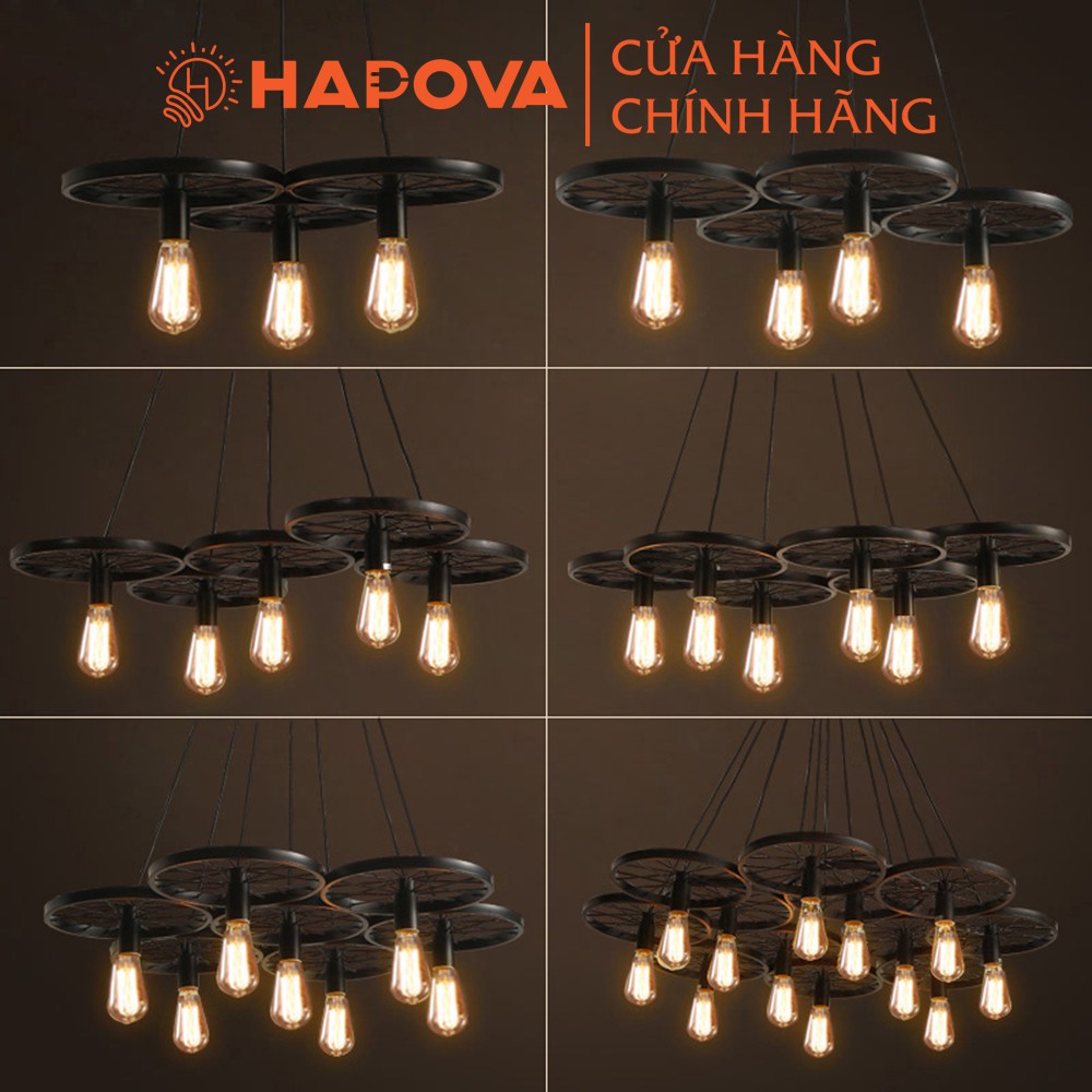 Đèn thả bánh xe đèn thả trần trang trí HAPOVA DÝTAS 7089/1