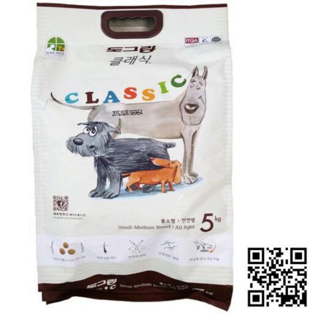 Thức ăn hạt Hàn Quốc Dog Classic 5kg cho chó mọi lứa tuổi