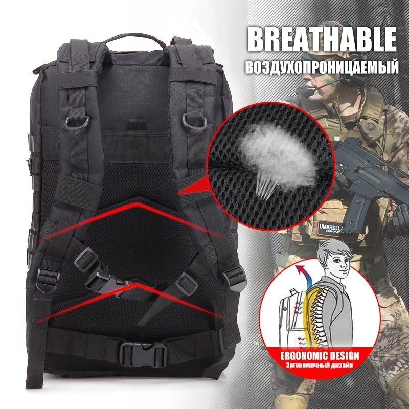 TREKKING Set 3 Túi Đeo Chéo Họa Tiết Rằn Ri 50l 1000d