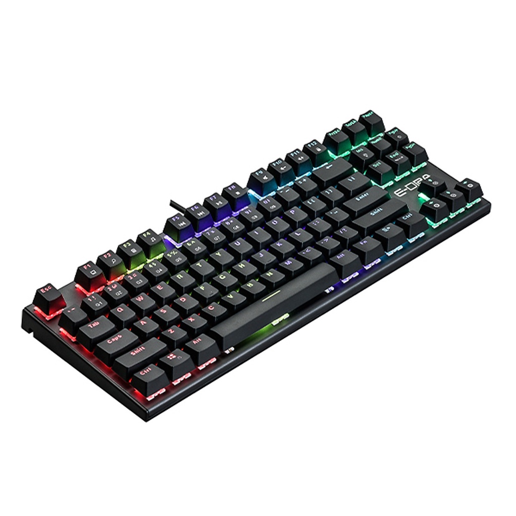 Bàn phím cơ EDRA EK3087 v2 - Bản 2021 - Outume Switch - Led Rainbown