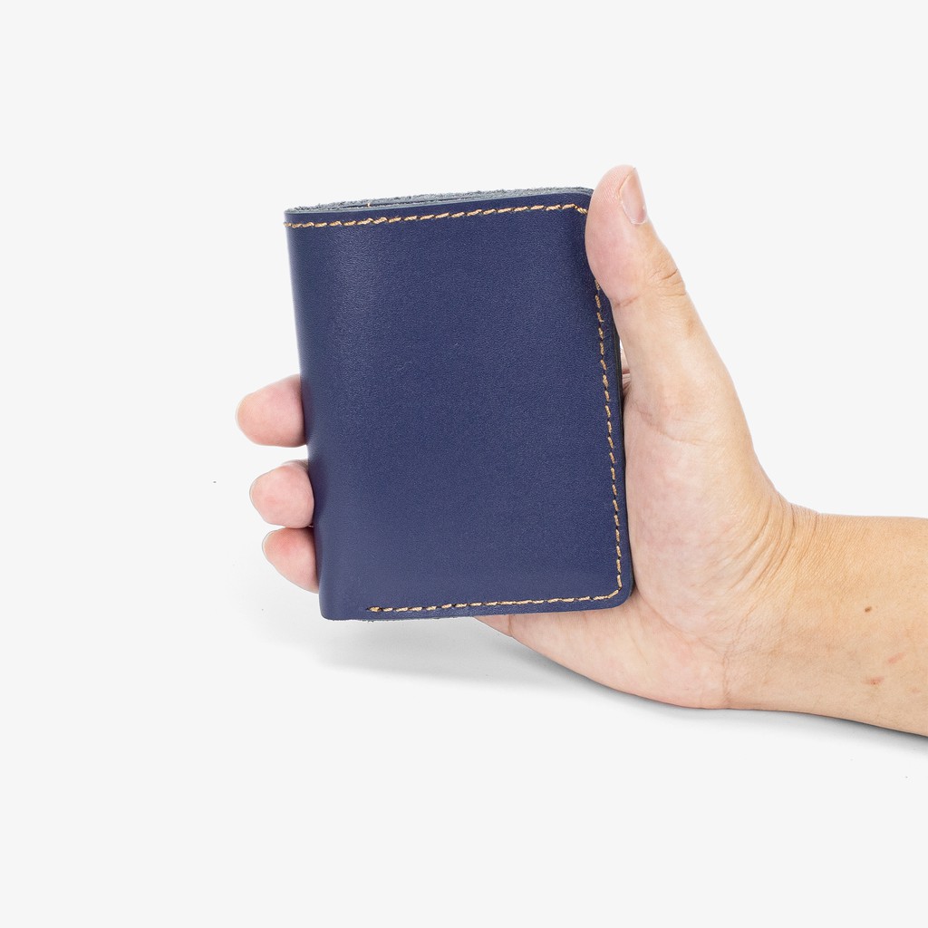 Ví nam nhỏ gọn V116 cao cấp- Ví nam mini da bò Nappa, 2 màu lựa chọn-Da thật, thương hiệu Bụi leather-BH 24 tháng