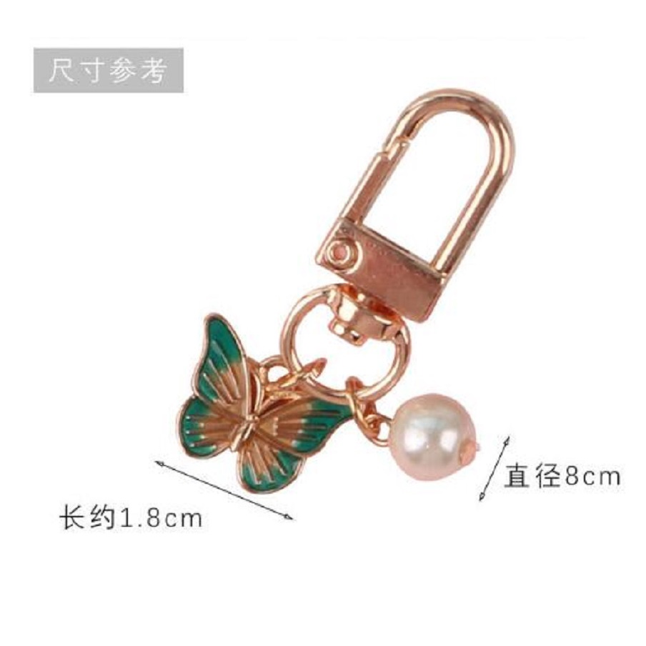Móc Khóa Hình Bướm Bằng Hợp Kim 4 Kiểu Dáng Tùy Chọn Thời Trang