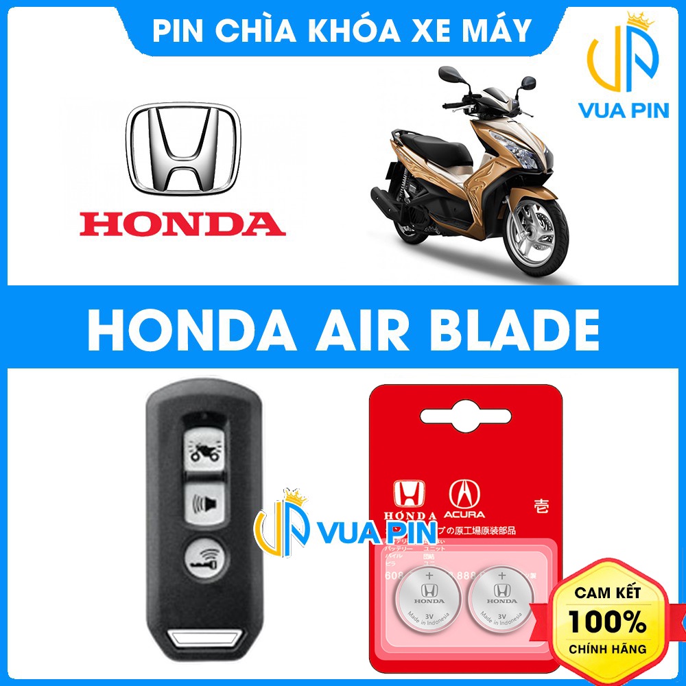 Pin chìa khóa xe máy Honda Air Blade chính hãng Honda sản xuất tại Indonesia 3V Panasonic