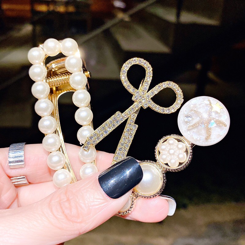 Kẹp Tóc Gắn Hạt Cao Cấp Mẫu Mới Hàn Quốc.