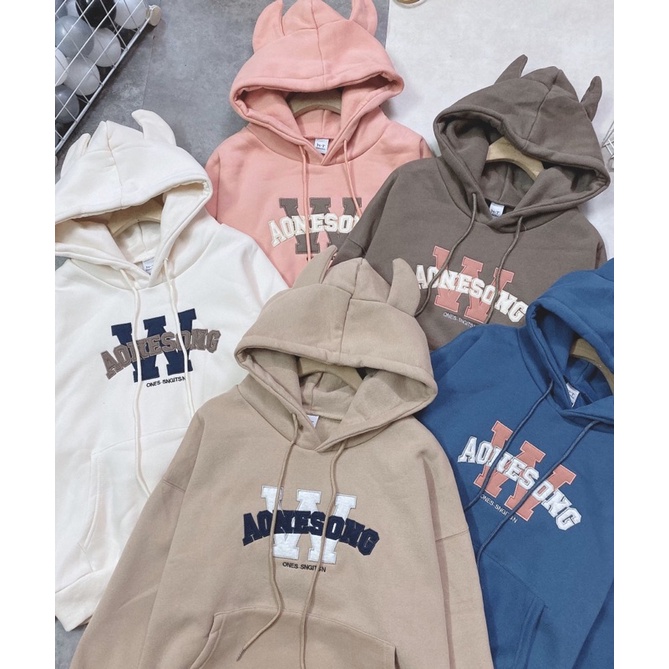 Hoodie nỉ sừng hot cute | BigBuy360 - bigbuy360.vn