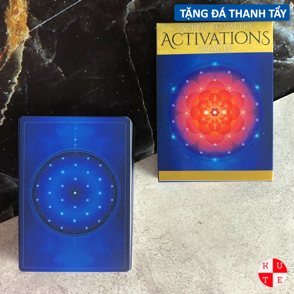 Bài Oracle Sacred Geometry Activations 55 Lá Bài Tặng Đá Thanh Tẩy C110