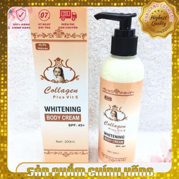Kem Body Collagen Plus Vit E dưỡng trắng da, bổ sung collagen