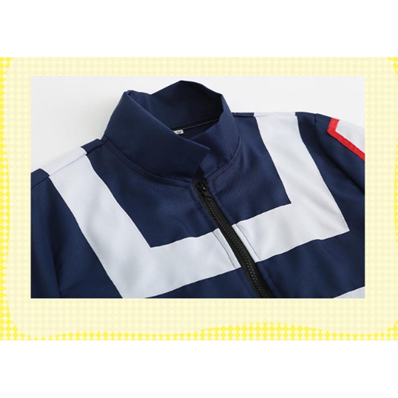 Yt1 my hero academia shoto jacket cosplay trang phục ngắn tay áo áo khoác trang phục đồng phục bộ izuku uraraka halloween ty1