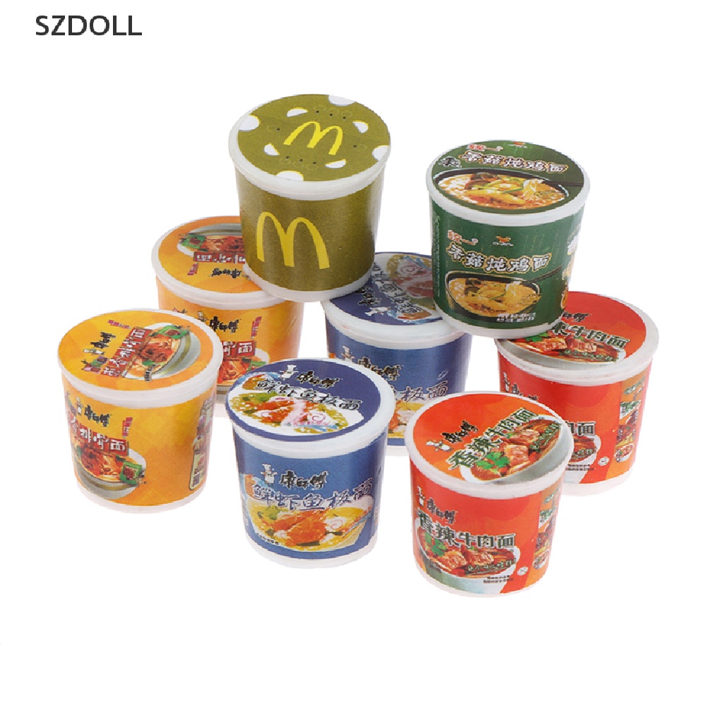 Set 5 mô hình mì ăn liền mini trang trí nhà búp bê