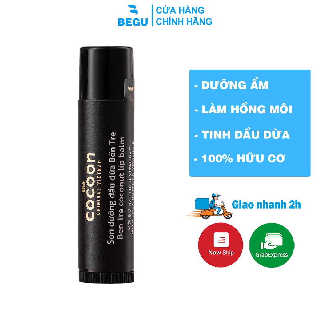 Son Dưỡng Cocoon Dầu Dừa Bến Tre Cho Môi 5g