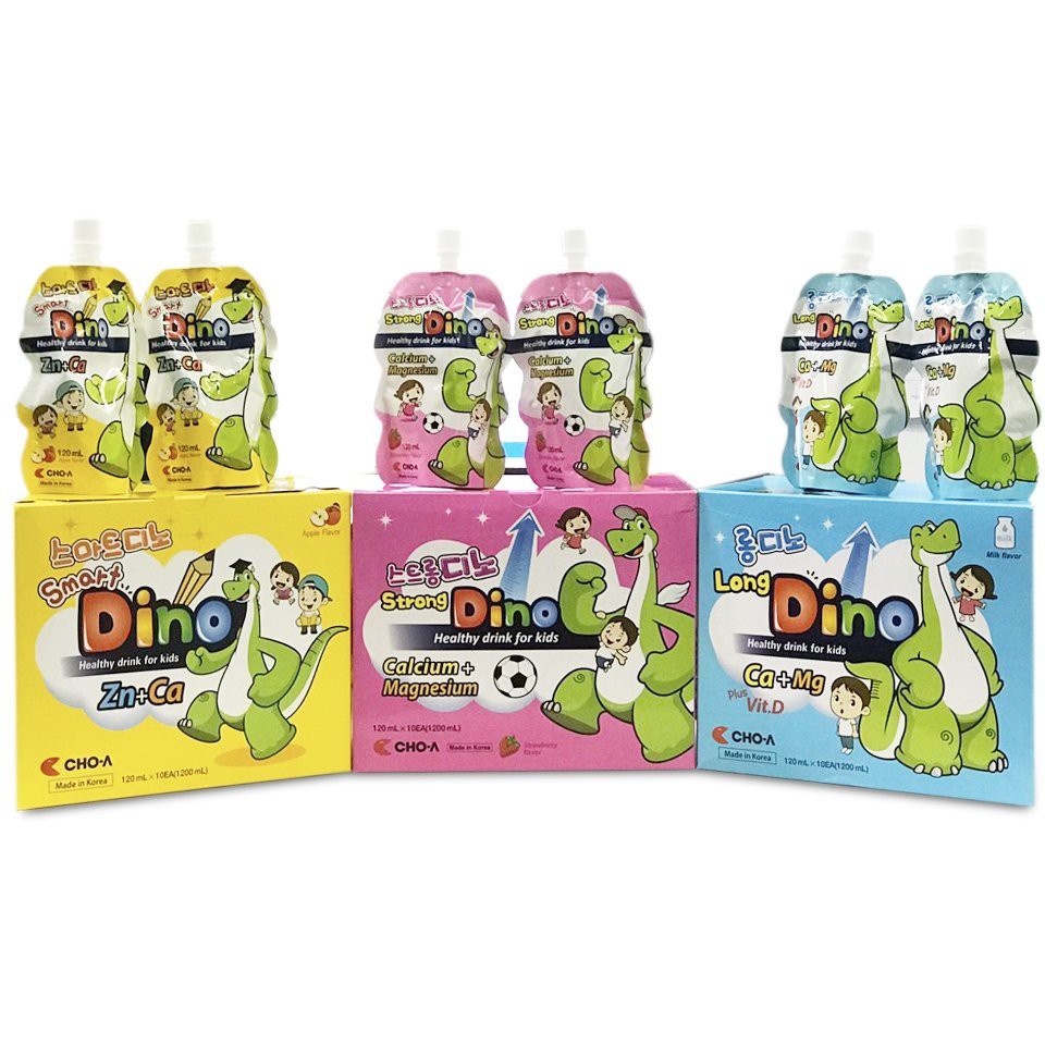 Nước Uống Dinh Dưỡng Vị dâu Dành Cho Trẻ Em Strong Dino  (10 Gói x 120ml)