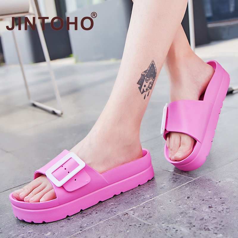 Dép Sandal Đế Dày Tăng Chiều Cao Chống Trượt Thời Trang Cho Nữ