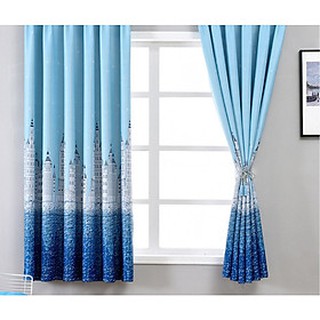 Rèm cửa thành phố xanh size 1m ngang x 2m cao - bygd
