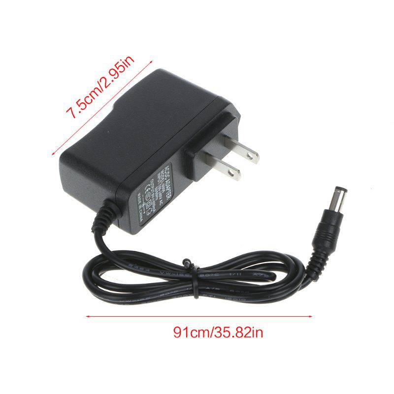 Converter Adapter DC 9V 600mA 0.6A AC Wall Charger Power Supply US Plug