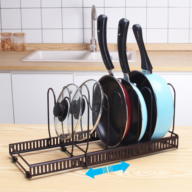 Giá Đỡ Nồi / Chảo Có Thể Điều Chỉnh Độ Dài Tiện Dụng