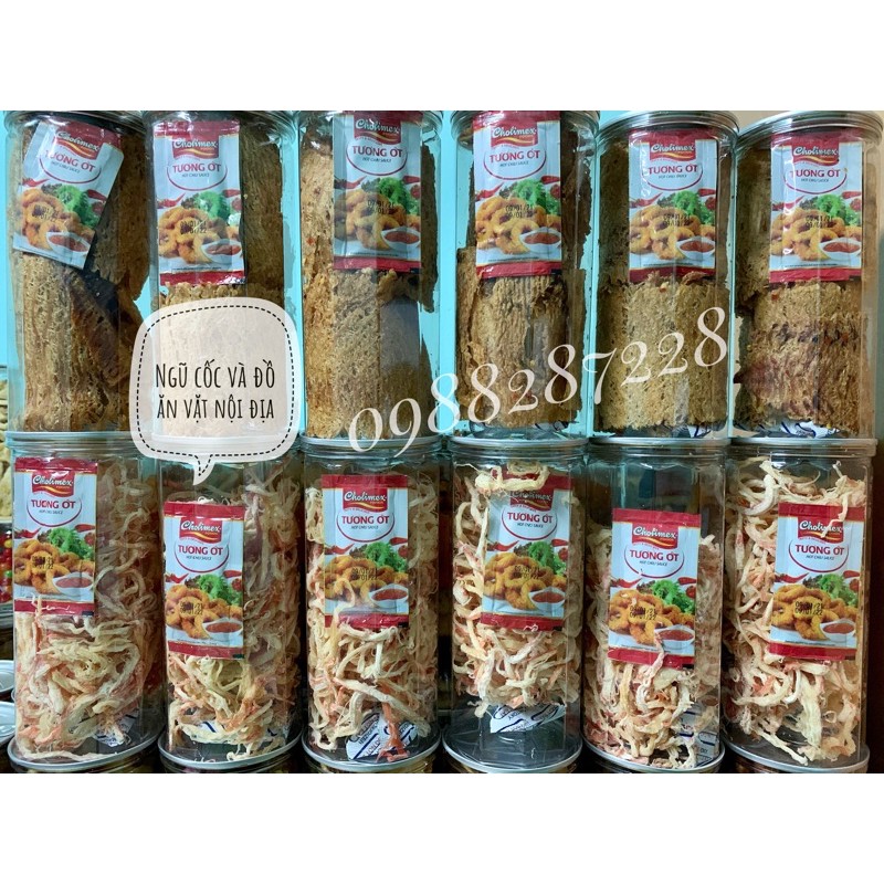 Mực tẩm cán tẩm vị mỏng siêu hot ( hũ 250g )