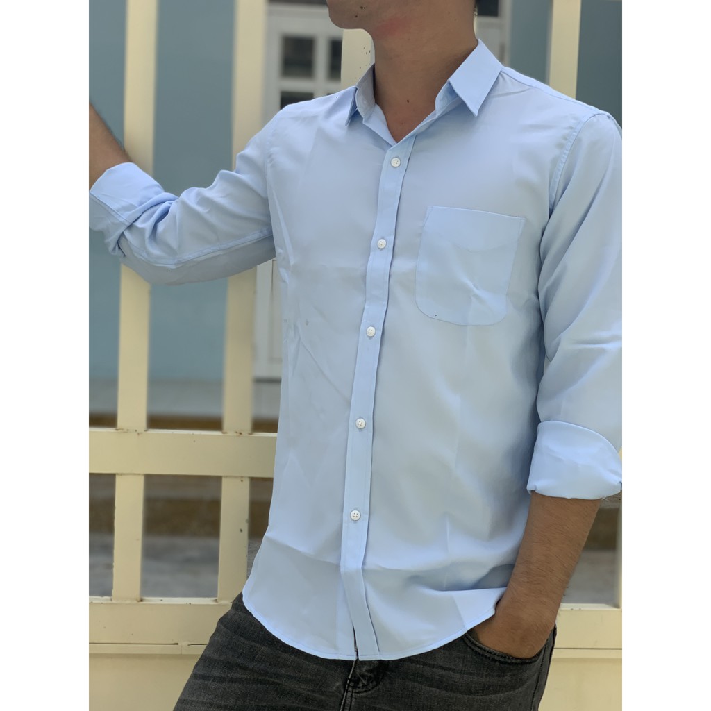 Áo sơ mi nam dài tay vải cotton | BigBuy360 - bigbuy360.vn