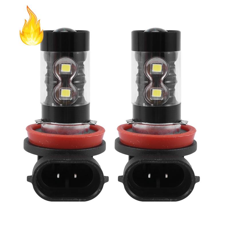 Set 2 Bóng Đèn Sương Mù Siêu Sáng 50W H11/H8 10-SMD Dành Cho Ô Tô