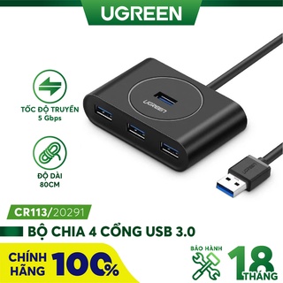 Bộ chia 4 cổng usb 3.0 dài 1m ugreen 20291