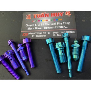 Combo 5 con ốc titan gr5 cho heo dầu brembo 2 bis đối xứng