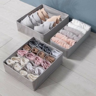 Set 3 Hộp Vải Đựng Đồ Lót Tiện Lợi COMBO 3 Khay Đựng Đồ Lót, Tất Vớ Tiện Dụng Đa Năng