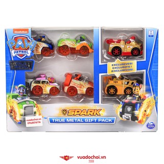Hộp 6 mô hình xe chó cứu hộ Paw Patrol (true metal)