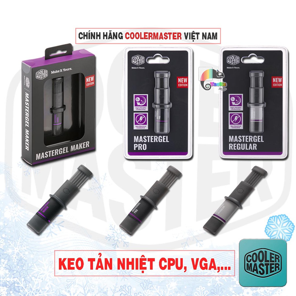 Keo tản nhiệt Cooler Master [CHÍNH HÃNG] MasterGel Maker, MasterGel Pro, MasterGel Regular I Kem tản nhiệt CoolerMaster