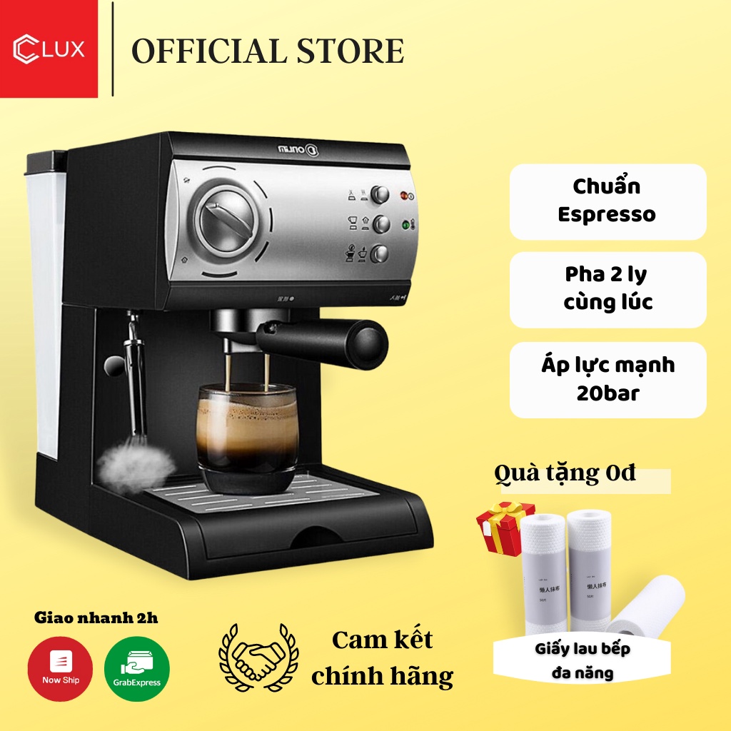 Máy Pha Cà Phê Espresso Chính Hãng Cao Cấp, Máy Pha Cafe Mini DONLIM KF6001 Cho Hộ Gia Đình Và Văn phòng