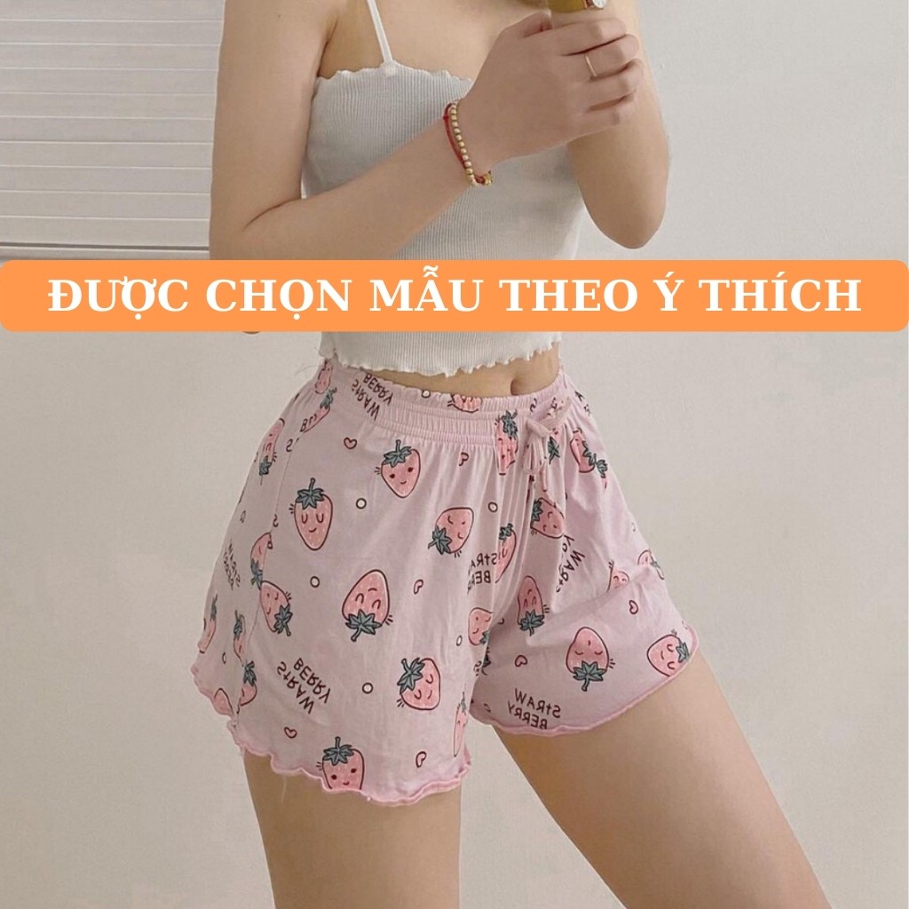 Quần Đùi Nữ Mặc Nhà - Chọn Mẫu Theo Ý Thích, Quần Short Nữ Mặc Nhà Chất Thun Dày Dặn Siêu Đẹp