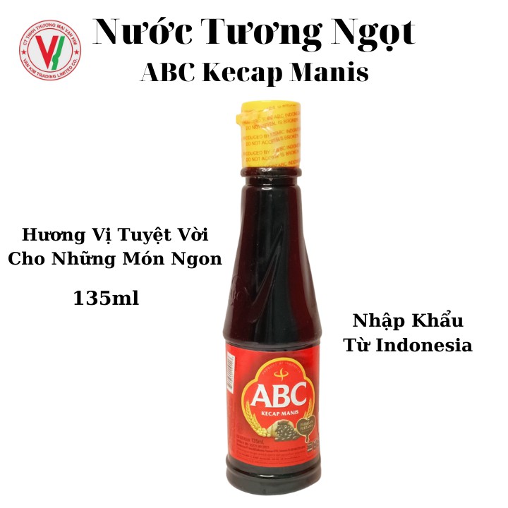 Tương Ngọt ABC Kecap Manis 135ml, Nhập Khẩu Indonesia - Hương Vị Tuyệt Vời Cho Mọi Món Ngon