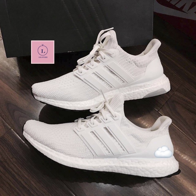Giày Thể Thao Sneaker Ultra Boost Ultraboost 4.0 Triple White Trắng