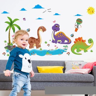 Decal dán tường khủng long