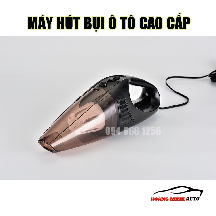 Máy Hút Bụi Xe Ô tô, Xe Hơi Cao Cấp, Lực Hút Cực Mạnh Kèm 3 đầu hút thông minh