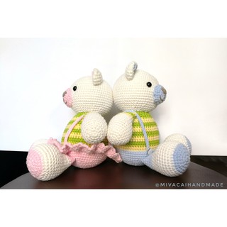 Thú bông handmade: Cặp gấu Nice