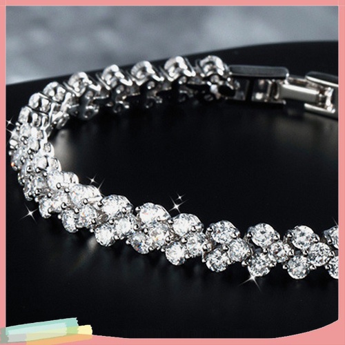 Vòng Đeo Tay Đính Đá Lấp Lánh Thanh Lịch Dành Cho Nữ