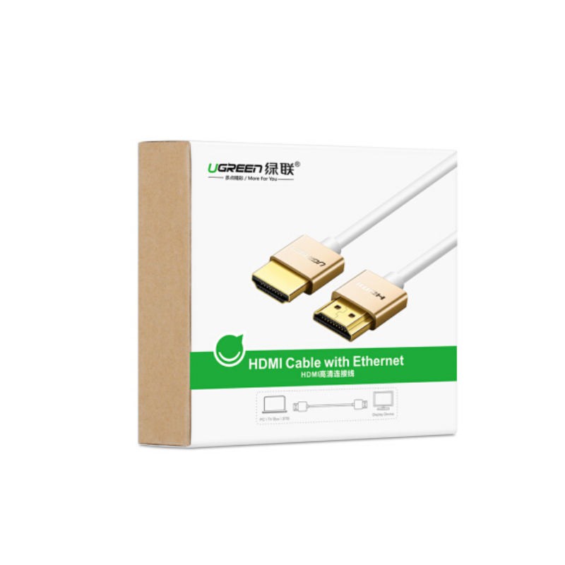 [Mã ELHACE giảm 4% đơn 300K] Cáp HDMI 2.0 Ugeen 30479 40491 Chính Hãng HD117 (Siêu mỏng Support 4K 3D ARC) dài 3 met