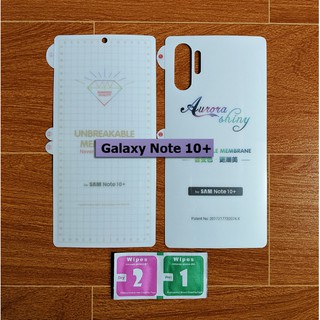 Bộ dán dẻo ppf 2 mặt galaxy note 10/ note 10 plus/ note 10 5g/ note 10 plus 5g bảo vệ máy toàn diện