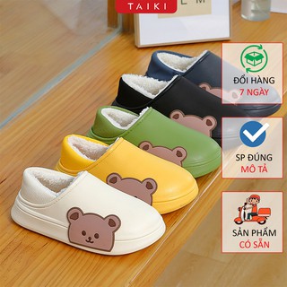 Dép lông đi trong nhà 🐄 FREESHIP🐄 dép đi trong nhà mùa đông đế cao su chống trượt, dép đi trong nhà cao cấp, cute giữ ấm