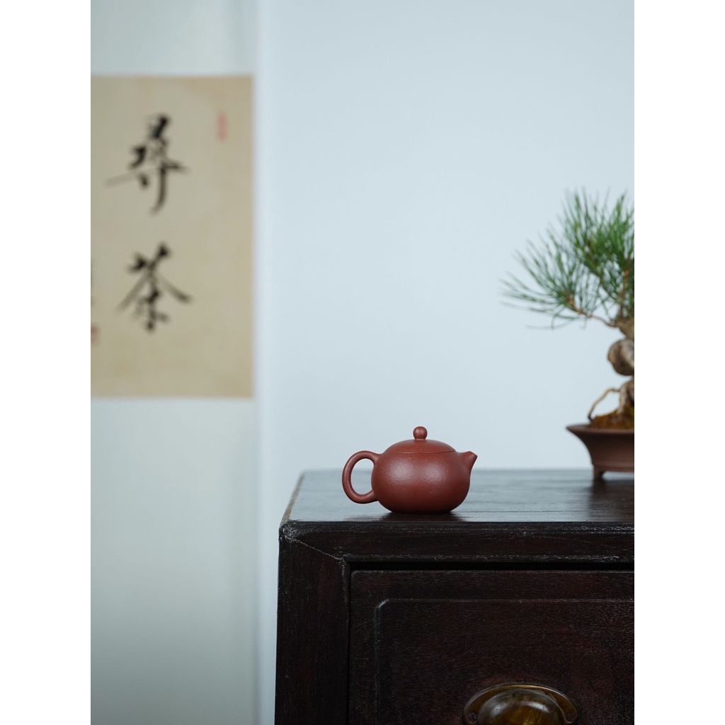 Ấm Tử Sa Nghi Hưng Tây Thi 160 ml (Tử Chu Nê Quặng Thô, Nghệ Nhân Lư Vỹ Bình)