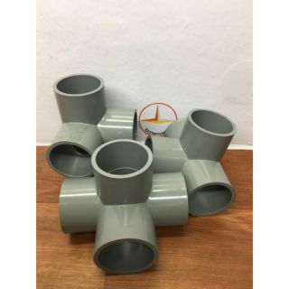 Cút góc nhựa pvc 3 nhánh, 4 nhánh, co góc 3 hướng, tê góc,  chữ thập 21, 27, 34, 42, chế đồ chơi, khung, lều