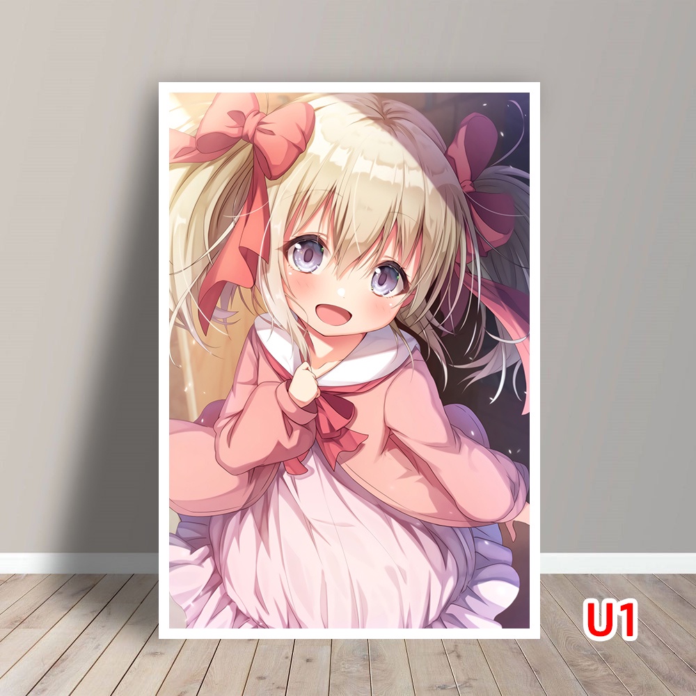Tấm Postcard Cao Cấp Anime Uchi no Ko No Tame Naraba