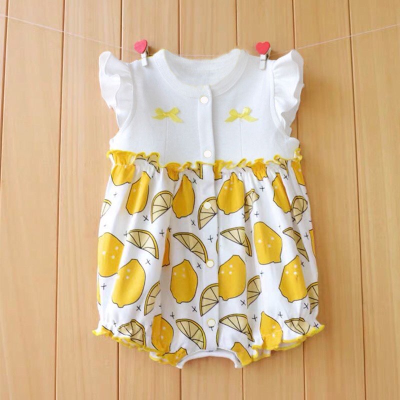 Bộ body cộc tay cho bé GÁI, mẫu quần áo trẻ em siêu dễ thương kiểu cánh tiên cho bé từ 3-12kg