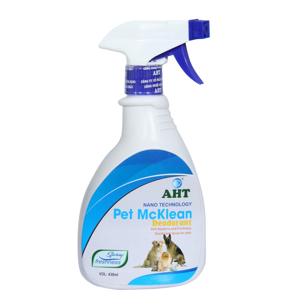 Chai Xịt Diệt Khuẩn Khử Mùi Thú Cưng Pet McKlean 430 ml