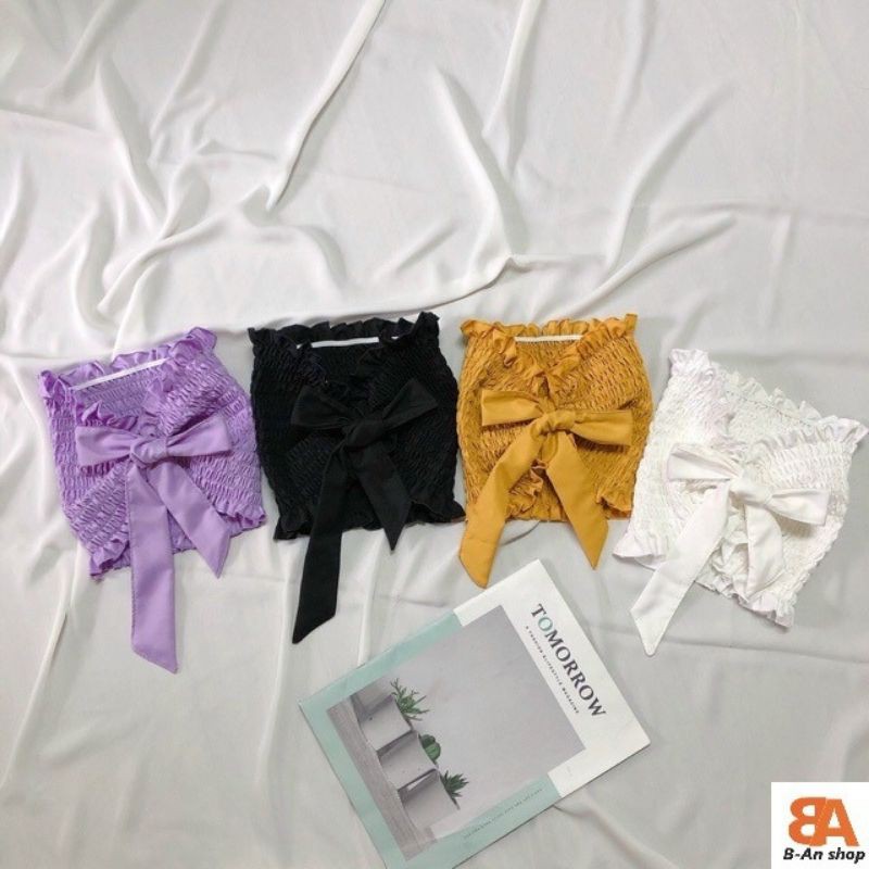 Áo ống phối dây cột nơ | BigBuy360 - bigbuy360.vn