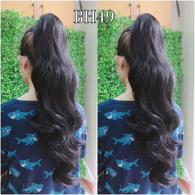 Tóc giả nữ ngoặm ❤️FREESHIP🤡Tóc giả ngoặm xoăn dài n49