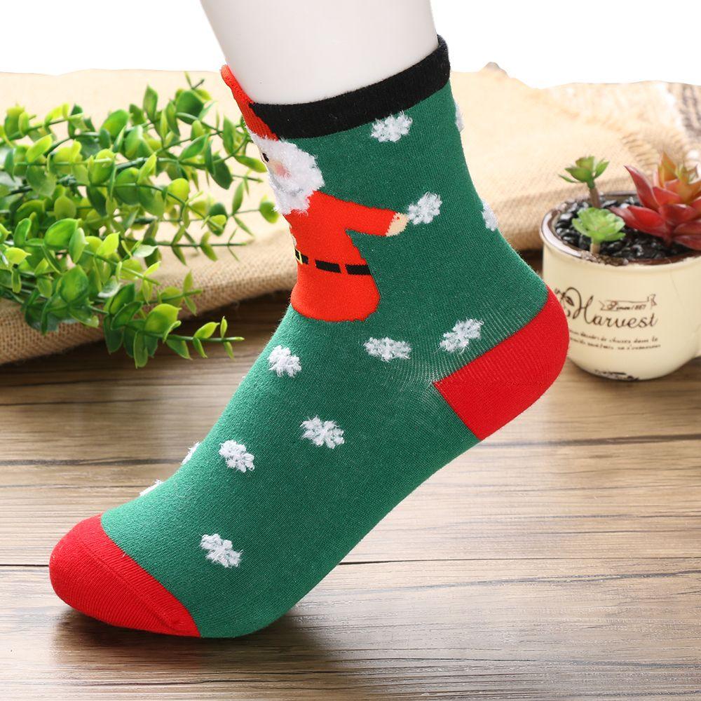 Vớ Nữ Họa Tiết Giáng Sinh Hoạt Hình Dễ Thương